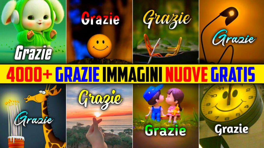 Grazie Immagini, Gif, Fotos Nuove Gratis 2024